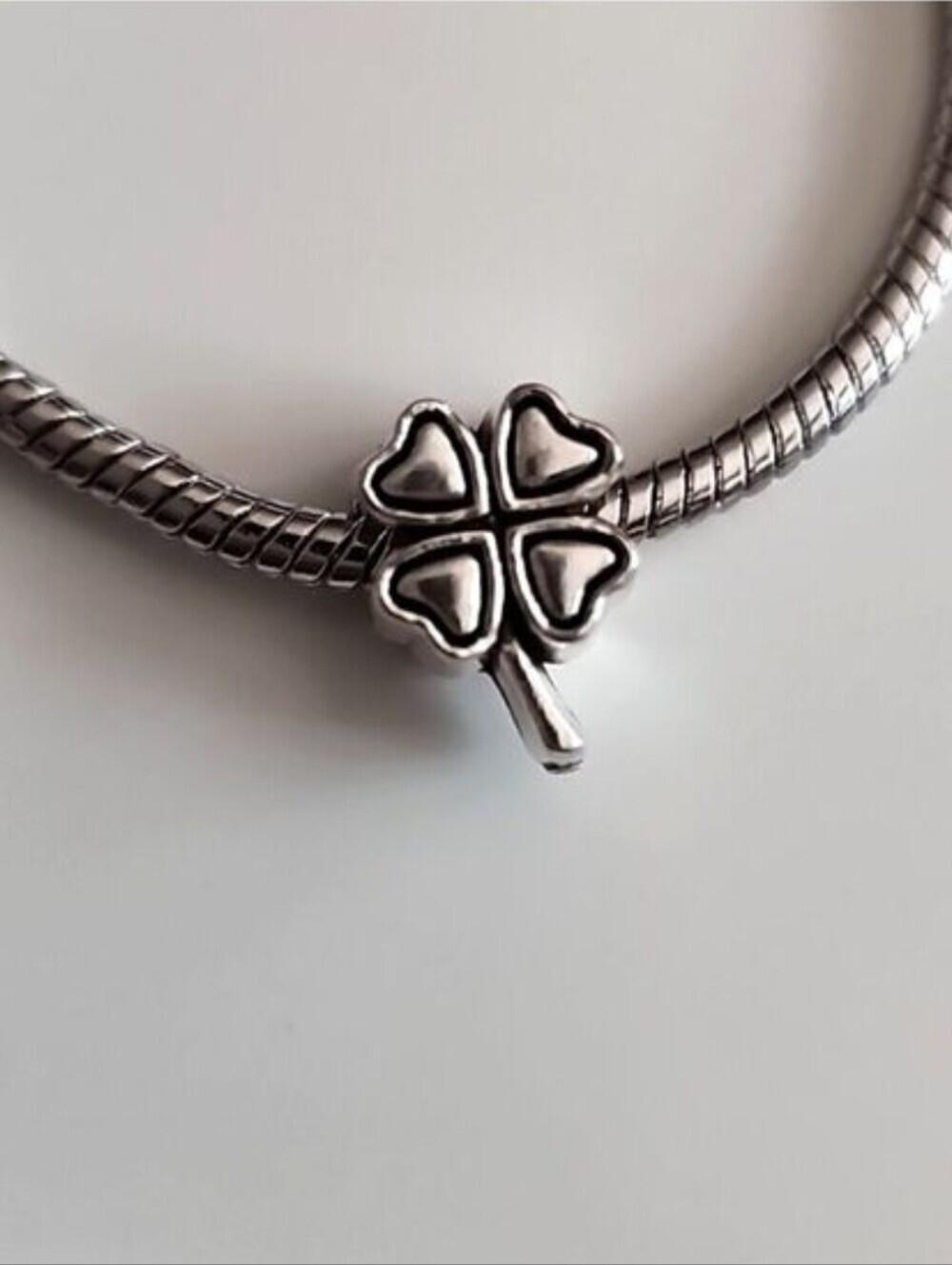 FOUR Leaf Clover Charm for European Style Bracelets Tibeten4️⃣